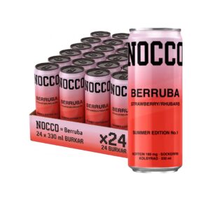 NOCCO Berruba Jordgubb och Rabarb Flak - 24st