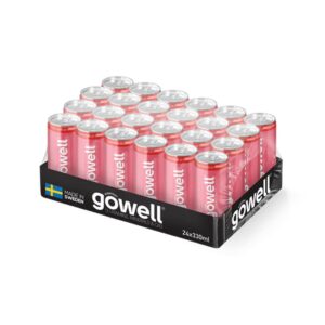 Gowell Strawberry Lime Flak 24-pack Sockerfri Funktionsdryck